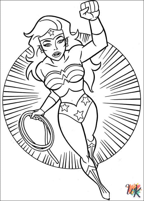 coloriage Wonder Woman  gratuit en ligne 2