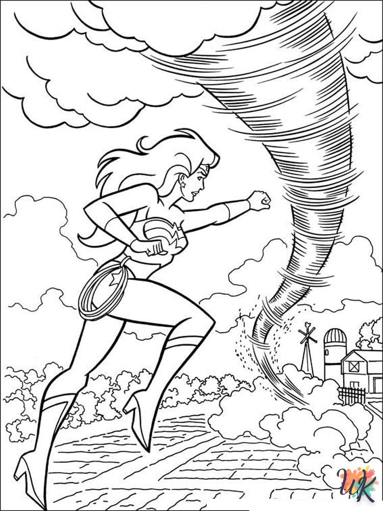 coloriage Wonder Woman  à colorier en ligne gratuit