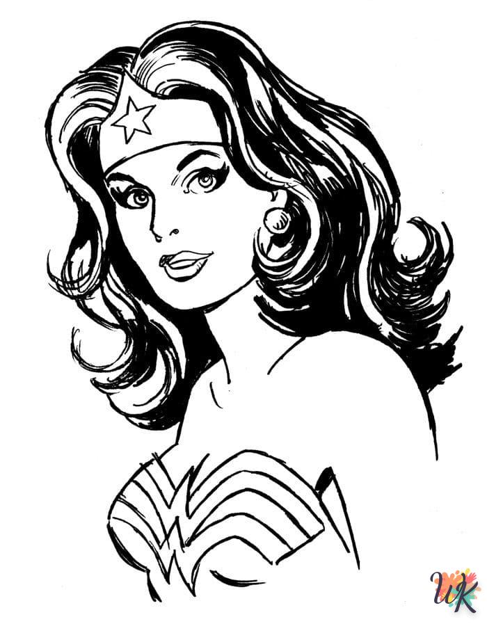 coloriage Wonder Woman  à imprimer gratuitement