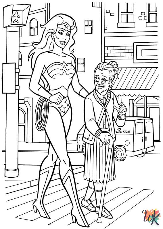 coloriage Wonder Woman  a colorier en ligne 1