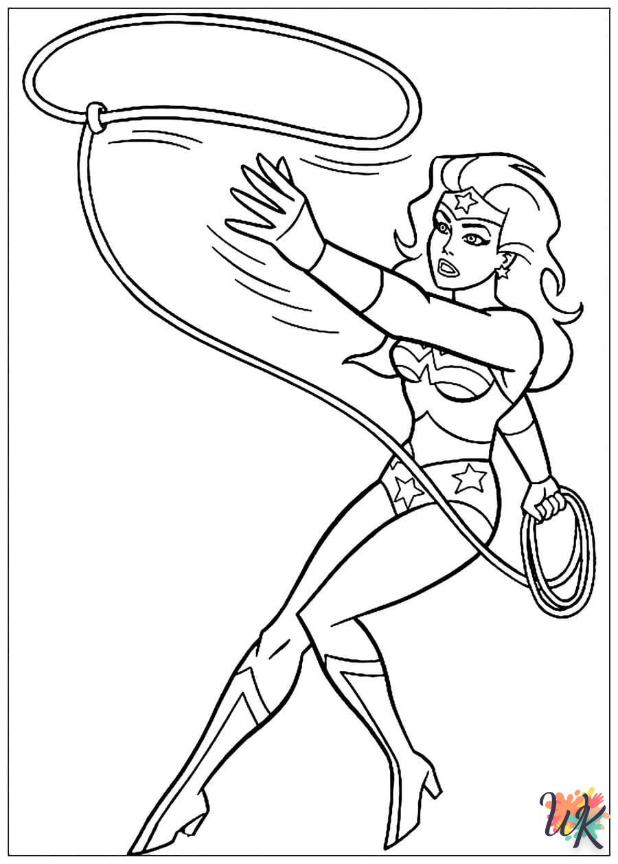 coloriage Wonder Woman  en ligne gratuit pour 12 ans