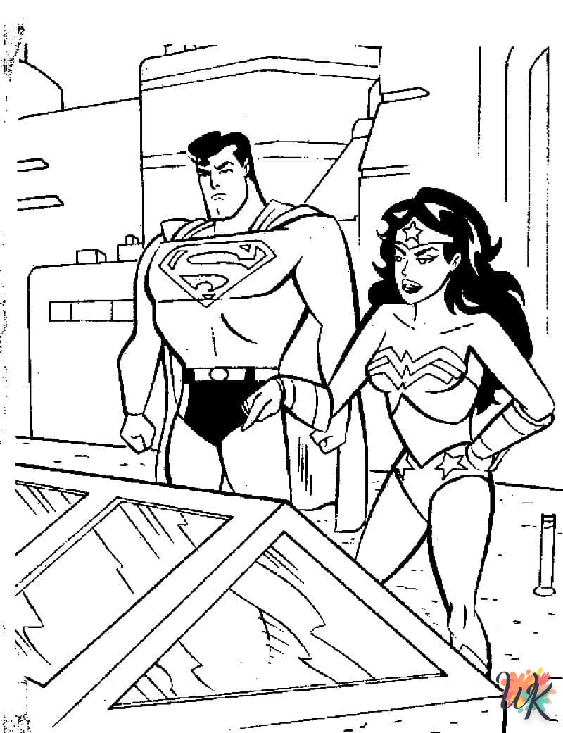 coloriage Wonder Woman  pour enfant a imprimer