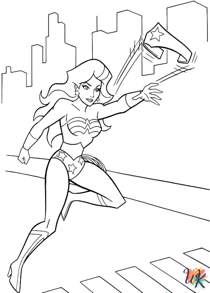 coloriage Wonder Woman  à imprimer pdf