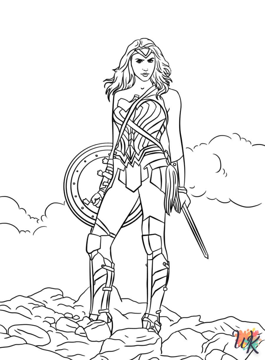 coloriage Wonder Woman  a colorier en ligne