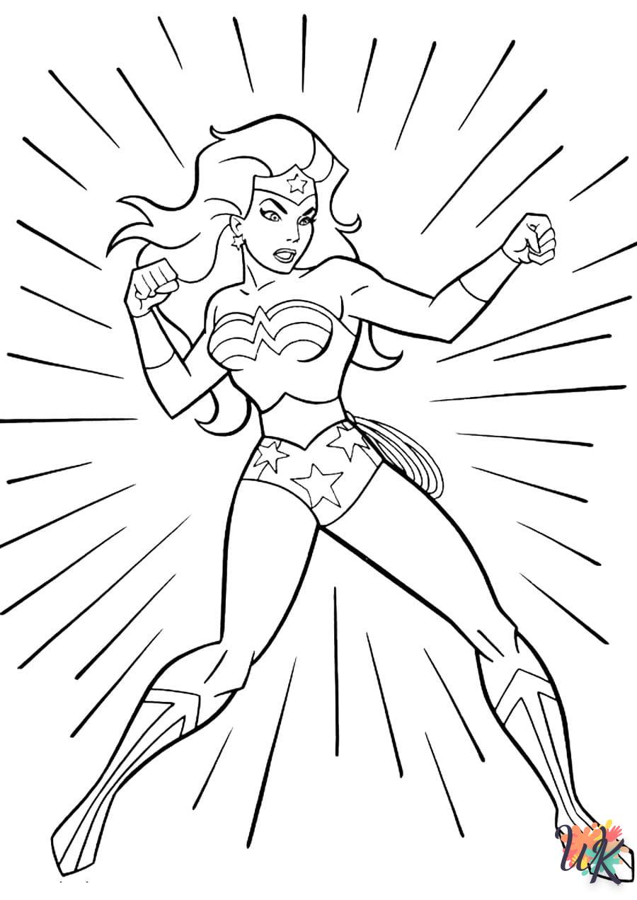 coloriage Wonder Woman  gratuit