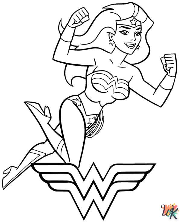 coloriage DC Comics  à imprimer kawaii