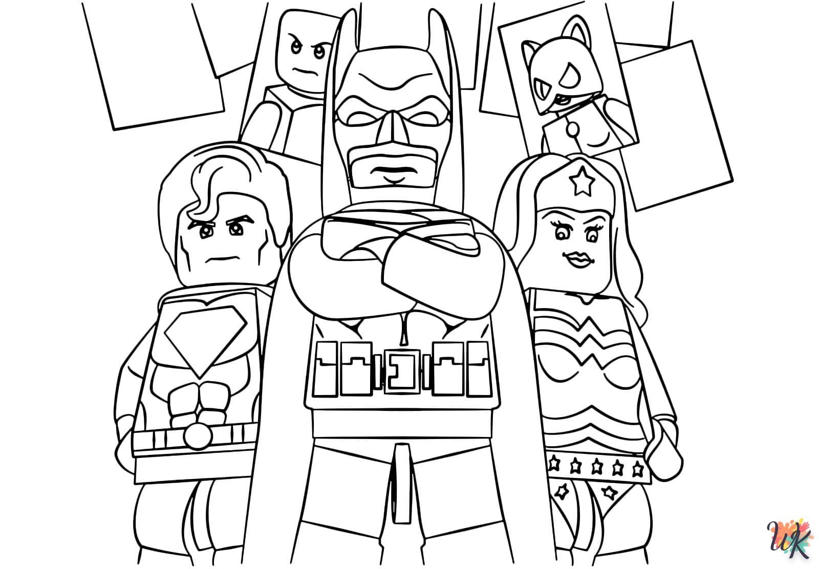 coloriage DC Comics  d'enfant a imprimer