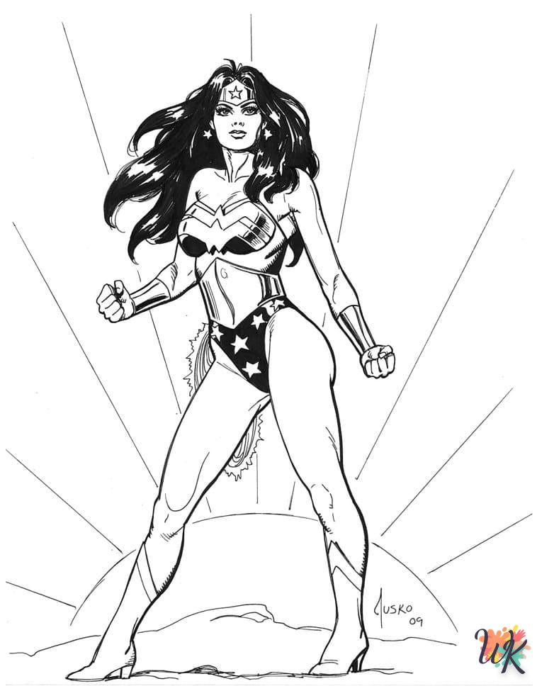Coloriage Wonder Woman 9