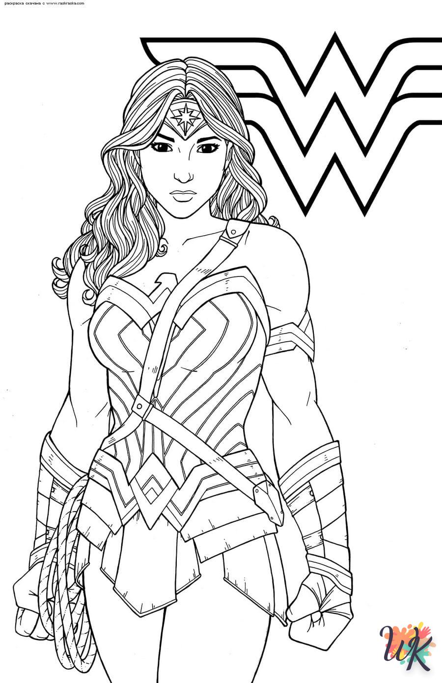 coloriage DC Comics  à imprimer pour enfant de 2 ans