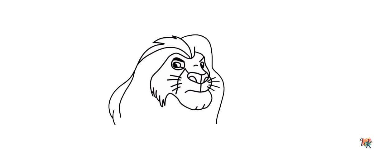 Comment dessiner Mufasa – Étape 3