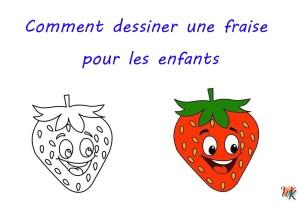 Comment dessiner une fraise pour les enfants