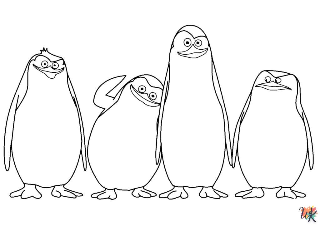 coloriage Pingouins de Madagascar  en ligne avengers gratuit