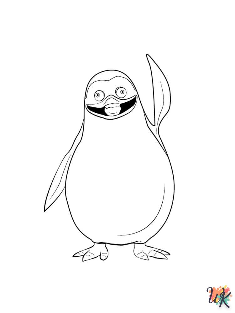 coloriage Pingouins de Madagascar  a imprimer