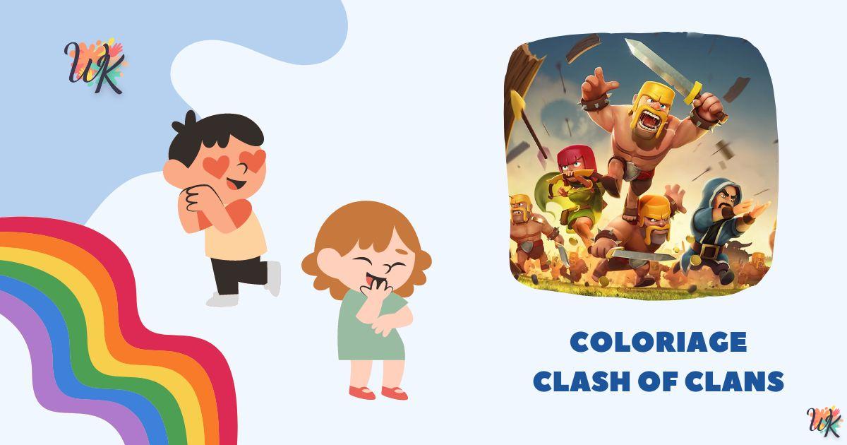 Coloriage Clash of Clans pour enfants | Coloriagewk.online