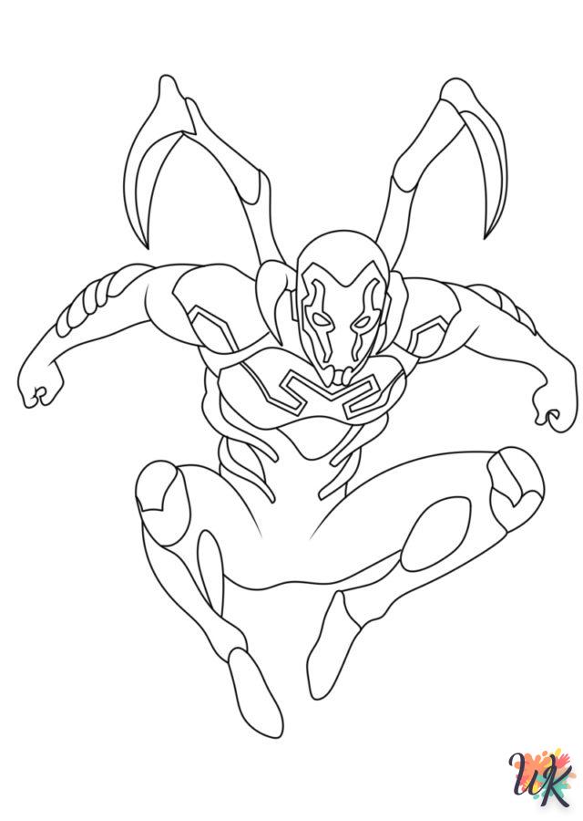 coloriage Blue Beetle  a dessiner et imprimer