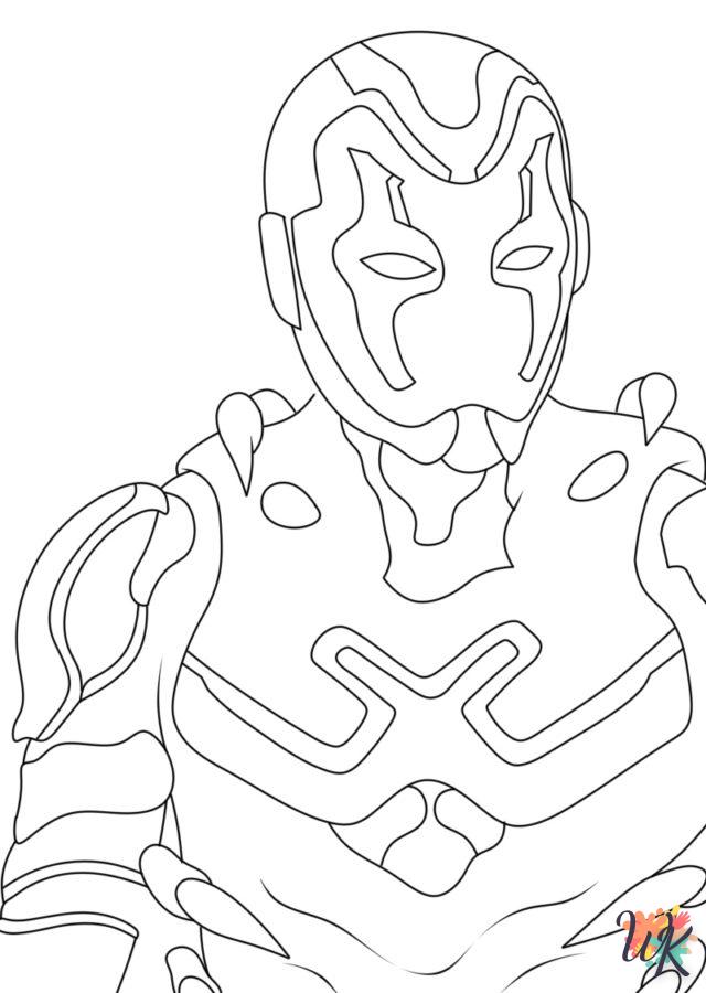 coloriage Blue Beetle  gratuit pour enfants 1