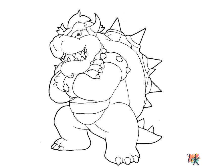 coloriage Bowser  enfant a imprimer