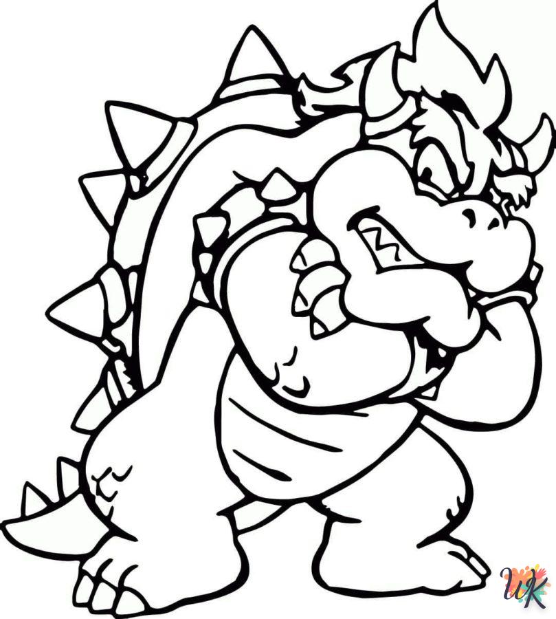 coloriage Bowser  pour enfant de 7 ans