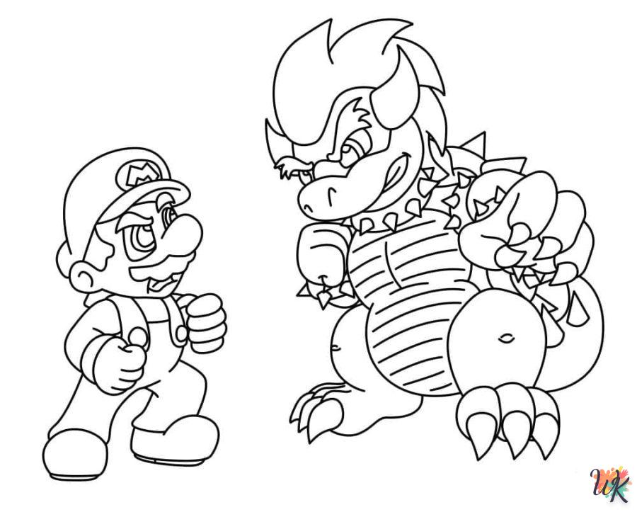 coloriage Bowser  a telecharger