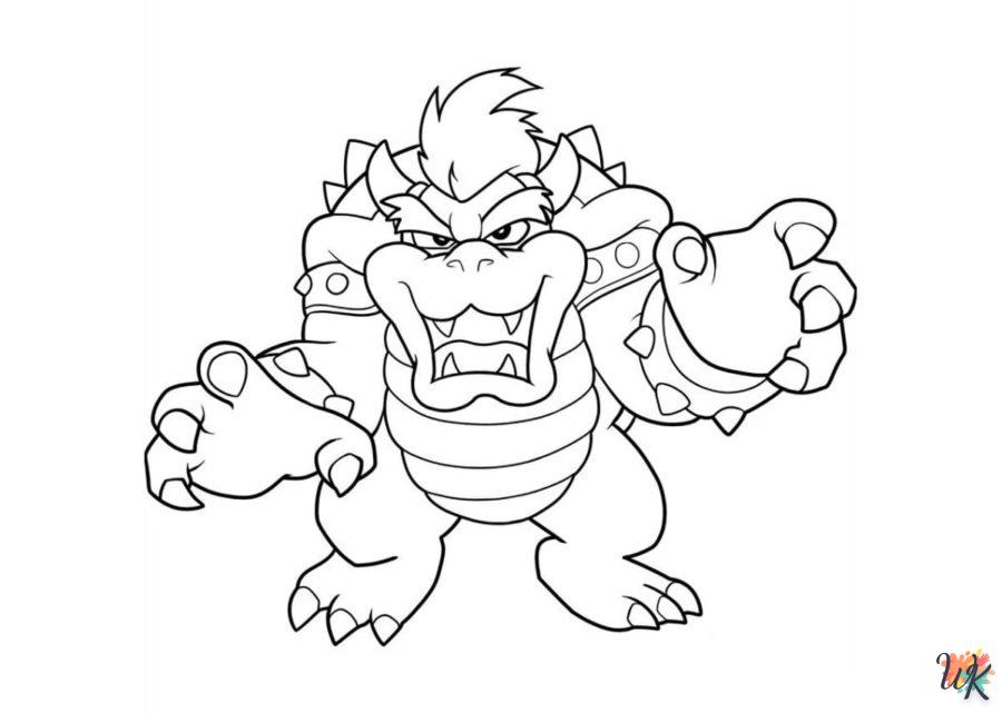 imprimer coloriage Bowser