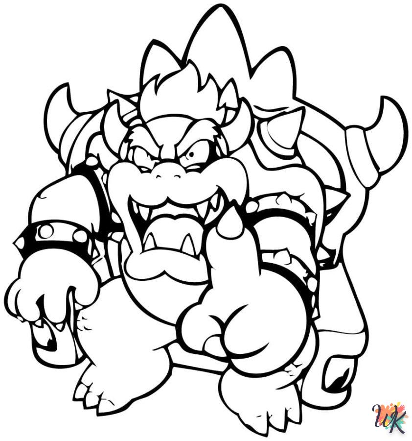 coloriage Bowser  bebe animaux a imprimer gratuit