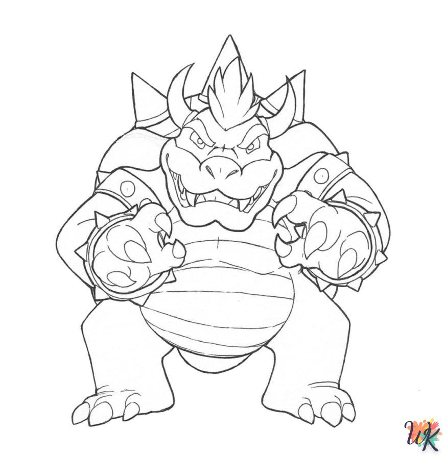 coloriage Bowser  à imprimer a4