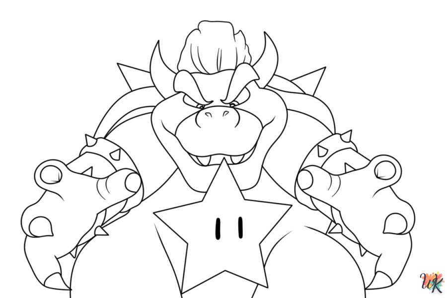 coloriage Bowser  pour enfants à télécharger