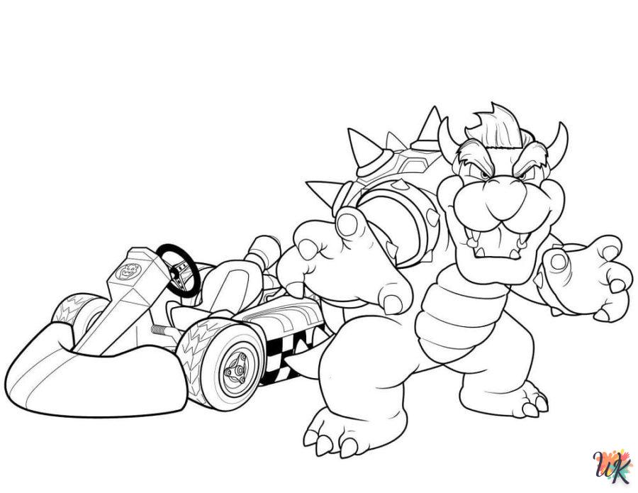 coloriage Bowser  en ligne à imprimer