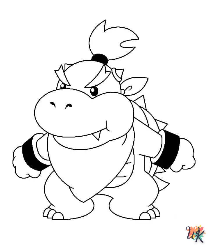 alphabet coloriage Bowser  en ligne