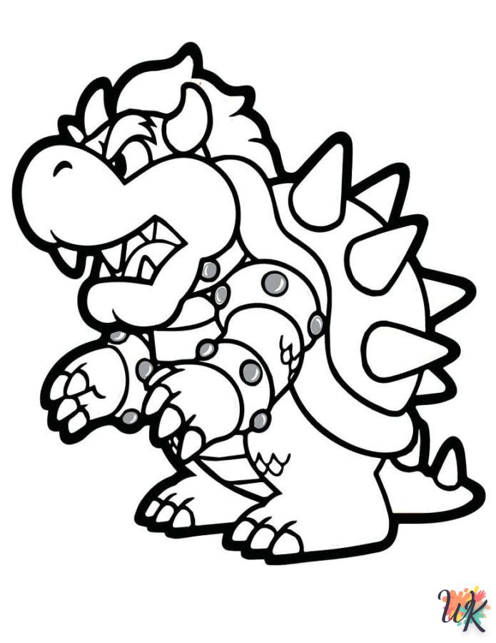 coloriage Bowser  enfant à imprimer