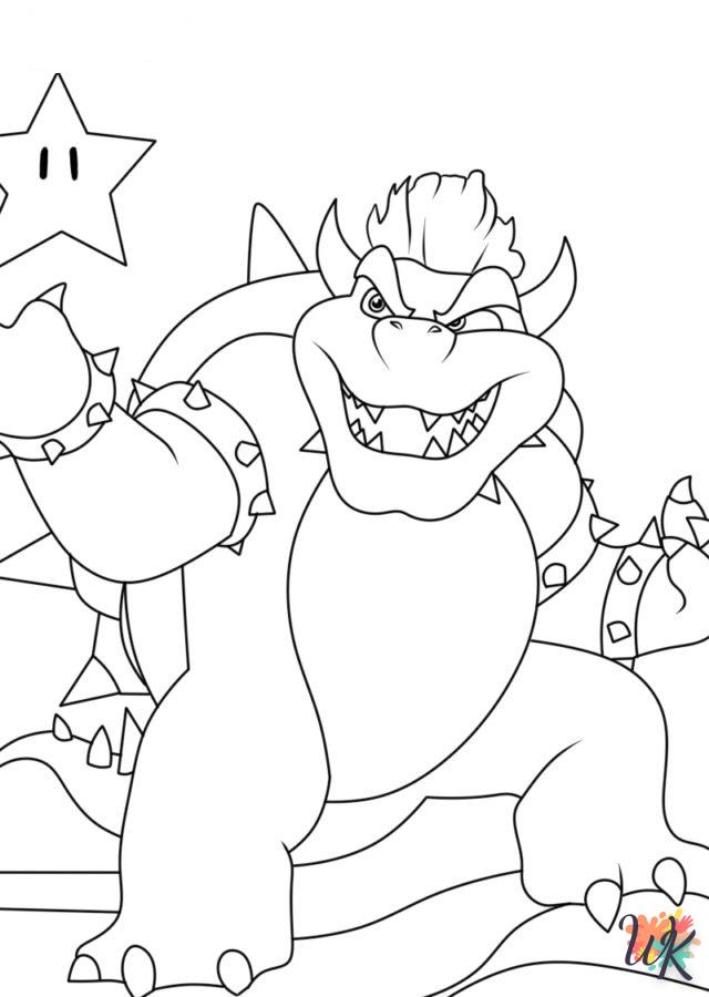 coloriage Bowser  a imprimer enfant 5 ans 1