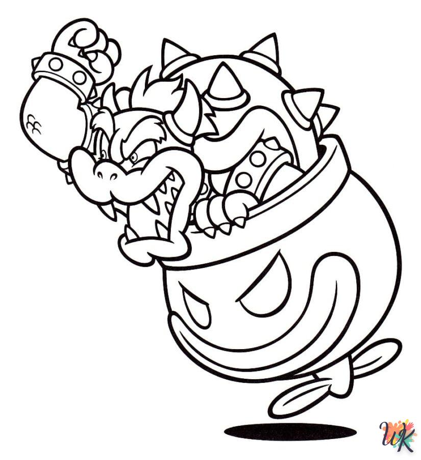 coloriage Bowser  enfant 7 ans a imprimer