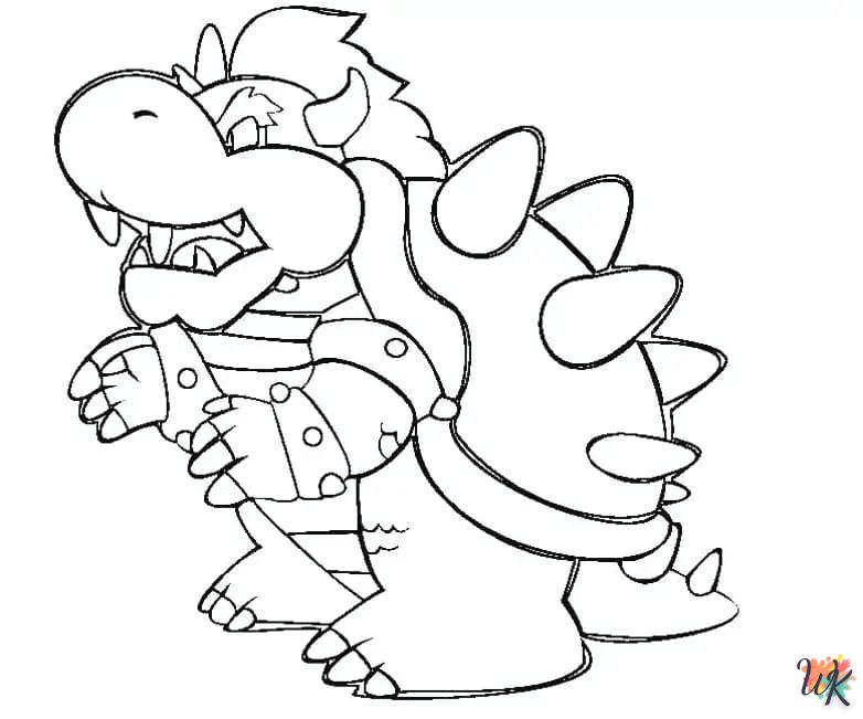 coloriage Bowser  à imprimer pdf