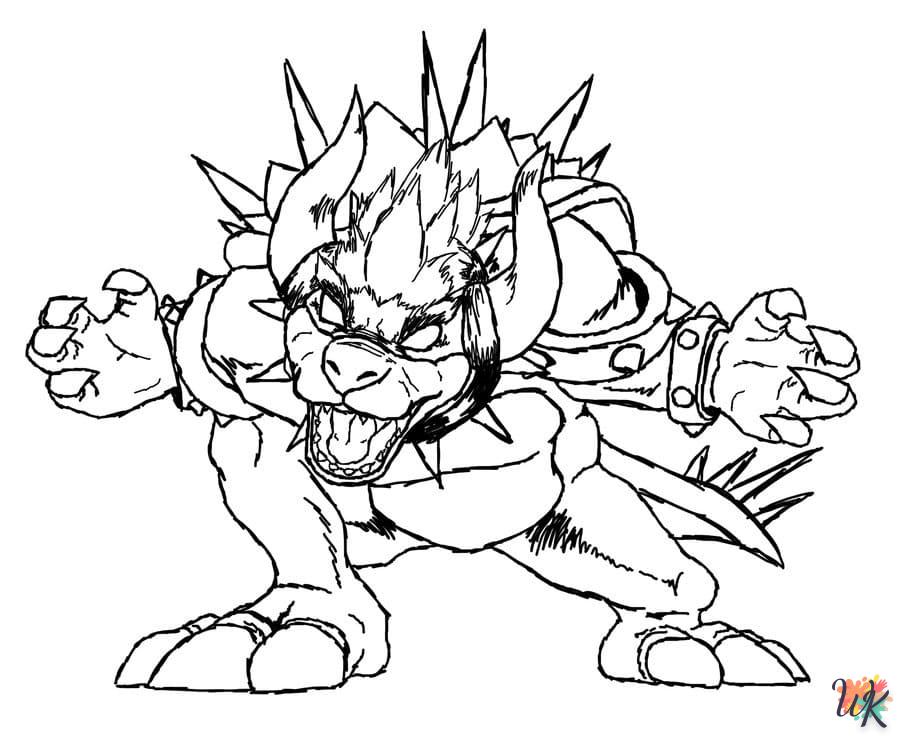 coloriage Bowser  à colorier en ligne 1