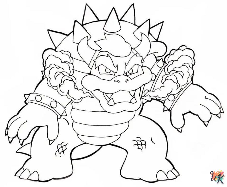 coloriage Bowser  a imprimer gratuit