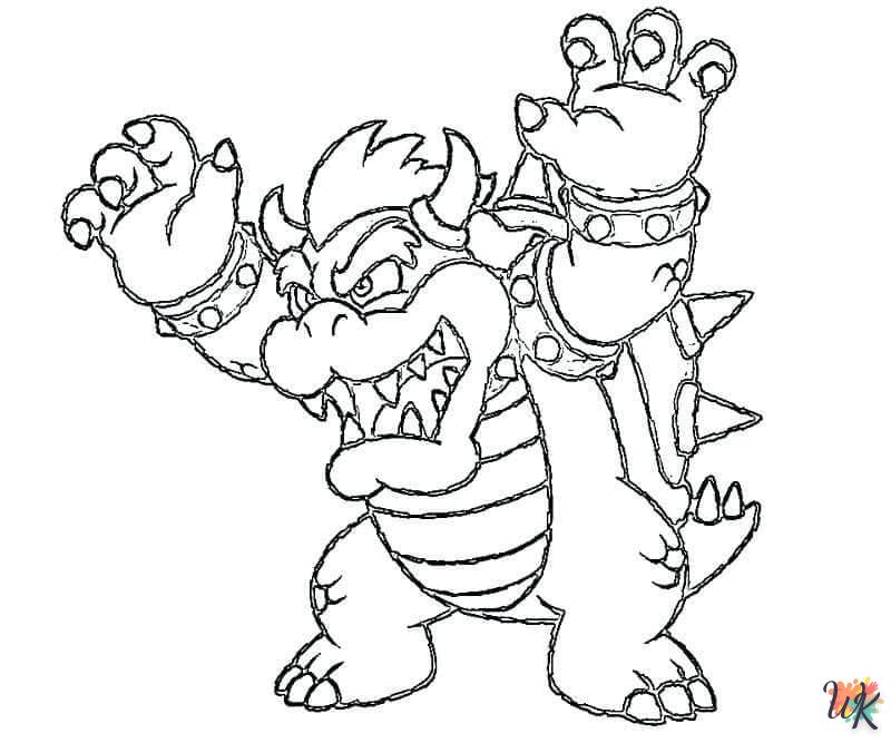 télécharger coloriage Bowser  gratuit