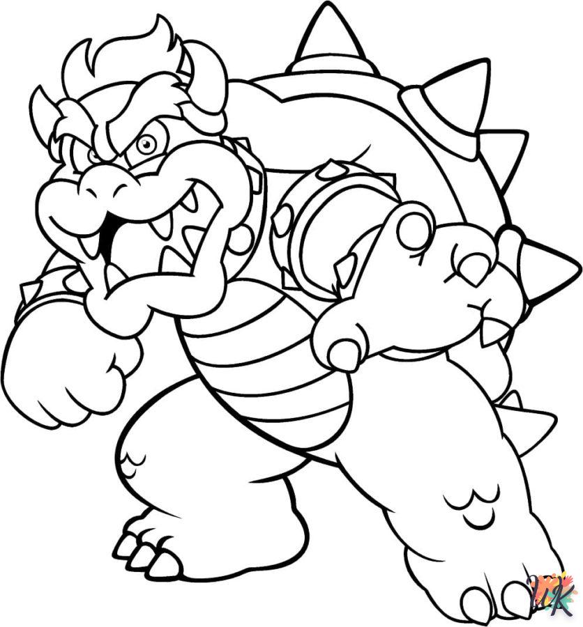 coloriage Bowser  en ligne pour bebe de 2 ans