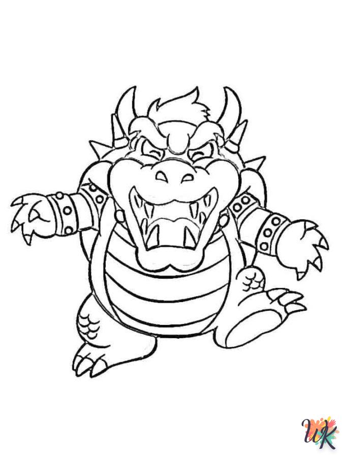 coloriage Bowser  à colorier en ligne gratuit