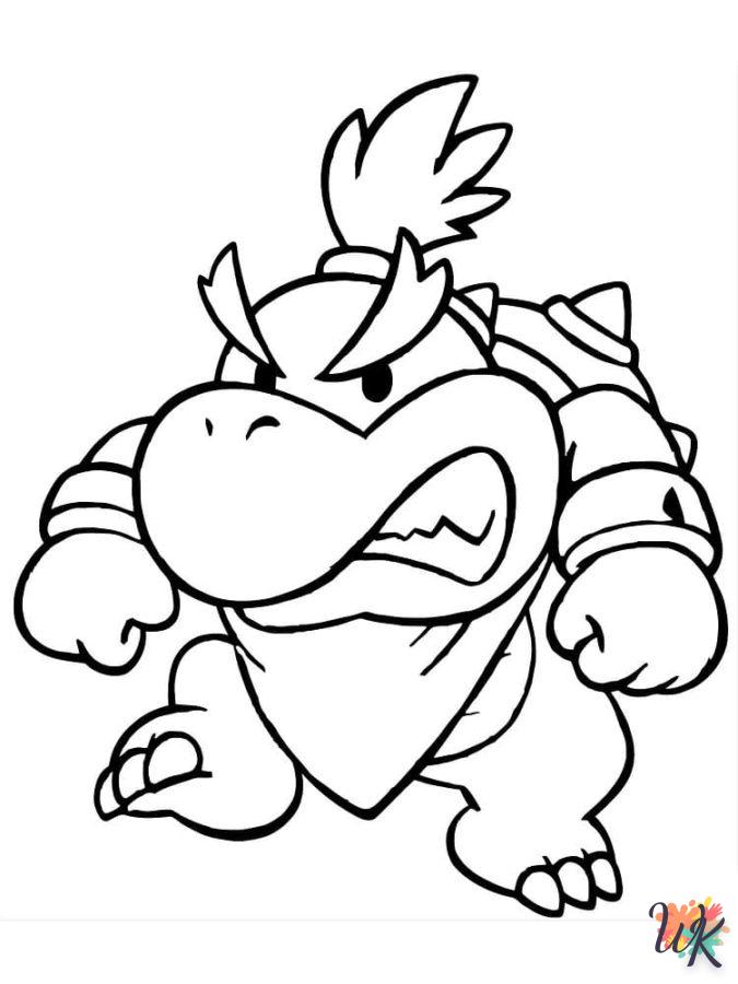 coloriage Bowser  pour enfant de 3 ans