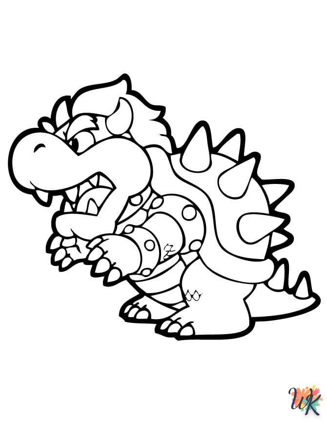 coloriage Bowser  gratuit a imprimer