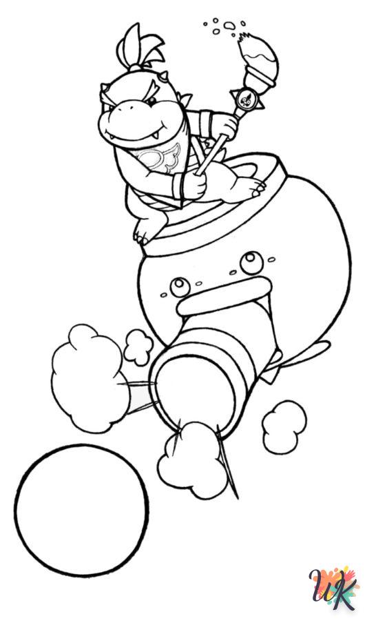 coloriage Bowser  bebe à imprimer gratuit