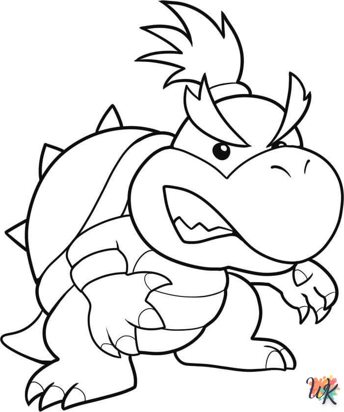 coloriage Bowser  magique à faire en ligne