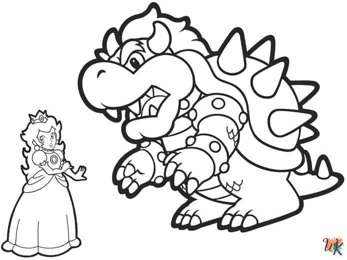 coloriage Bowser  bebe à imprimer