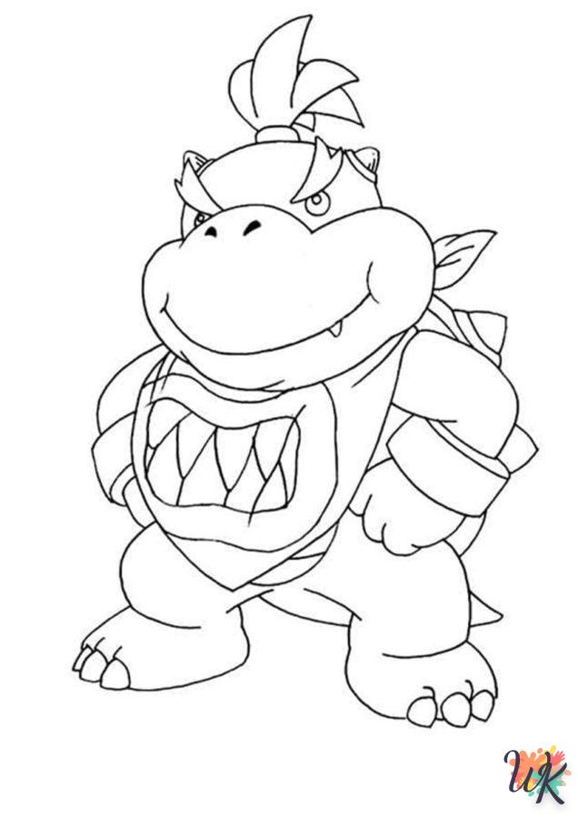 coloriage Bowser  pour enfant de 10 ans