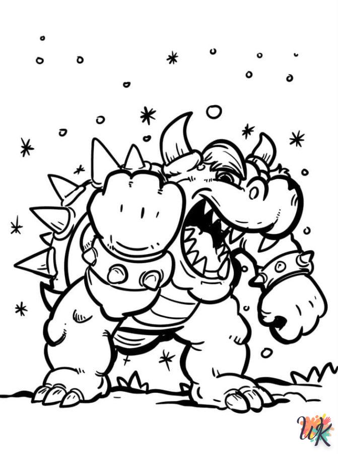 coloriage Bowser  enfant 2 ans a imprimer