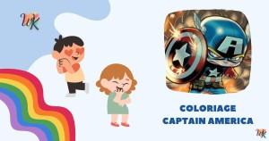 Coloriage Captain America – Super-héros pour les enfants