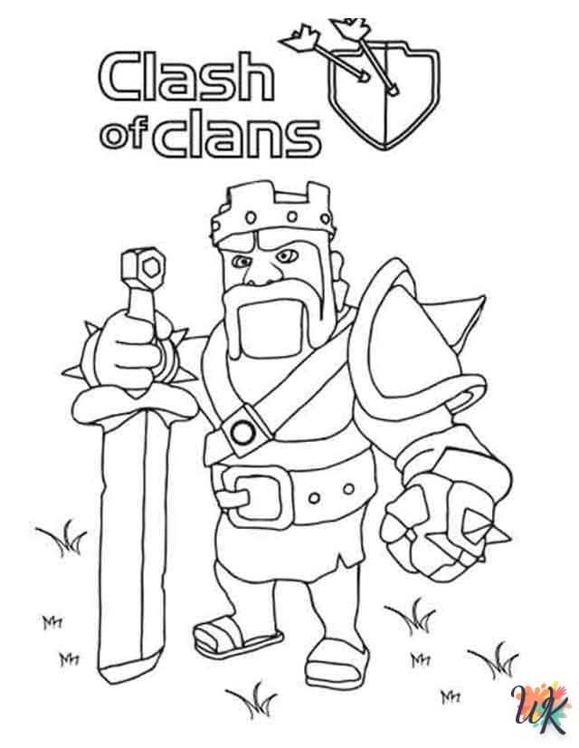 coloriage Clash of Clans  pour enfant de 7 ans 2