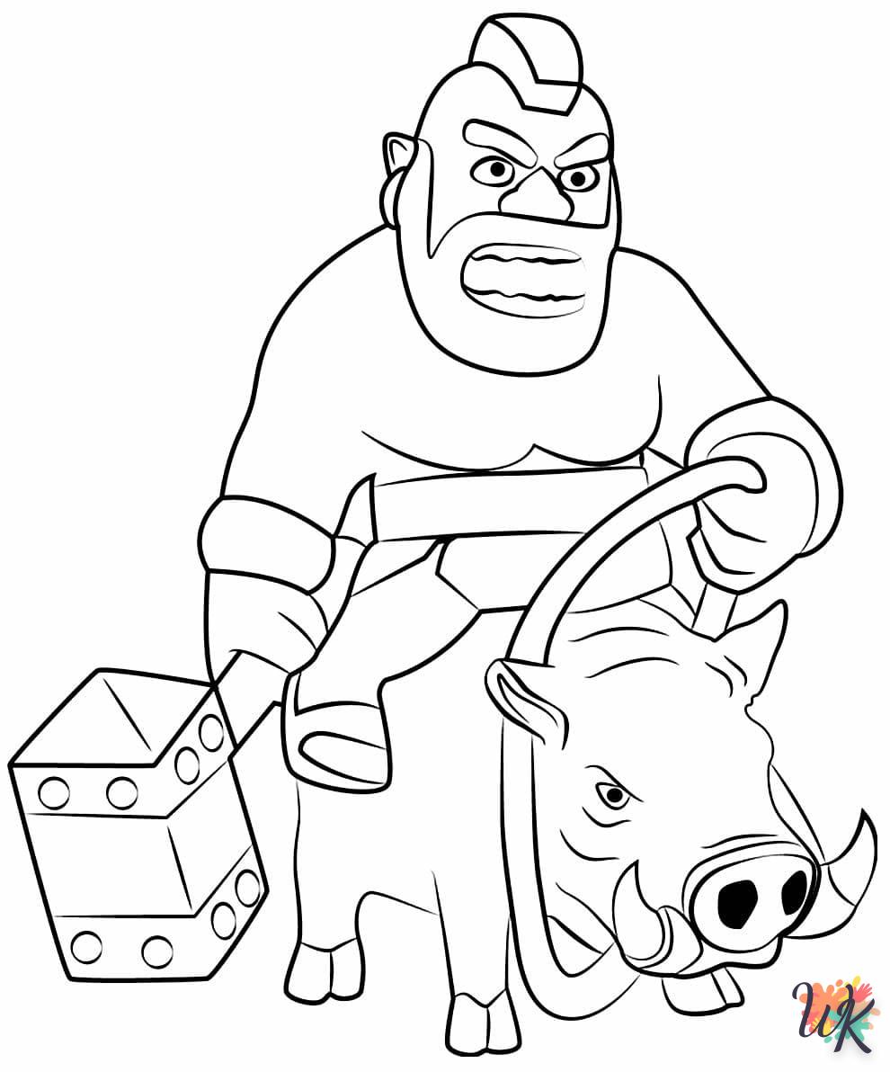 coloriage Clash of Clans  pour enfant à imprimer