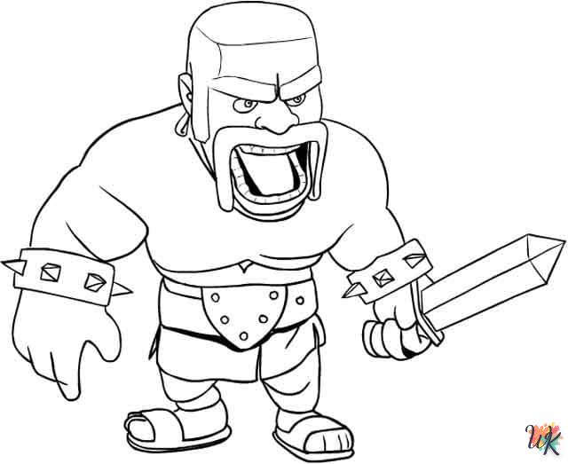 activité coloriage Clash of Clans  en ligne