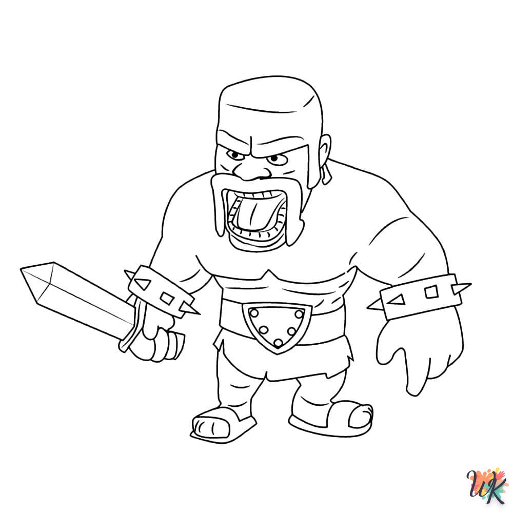 coloriage Clash of Clans  en ligne adulte gratuit